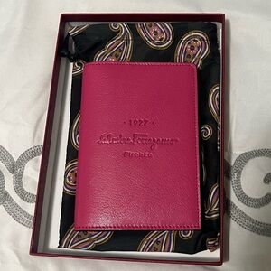 New limited edition Ferragamo passport holder. All real calf skin.
